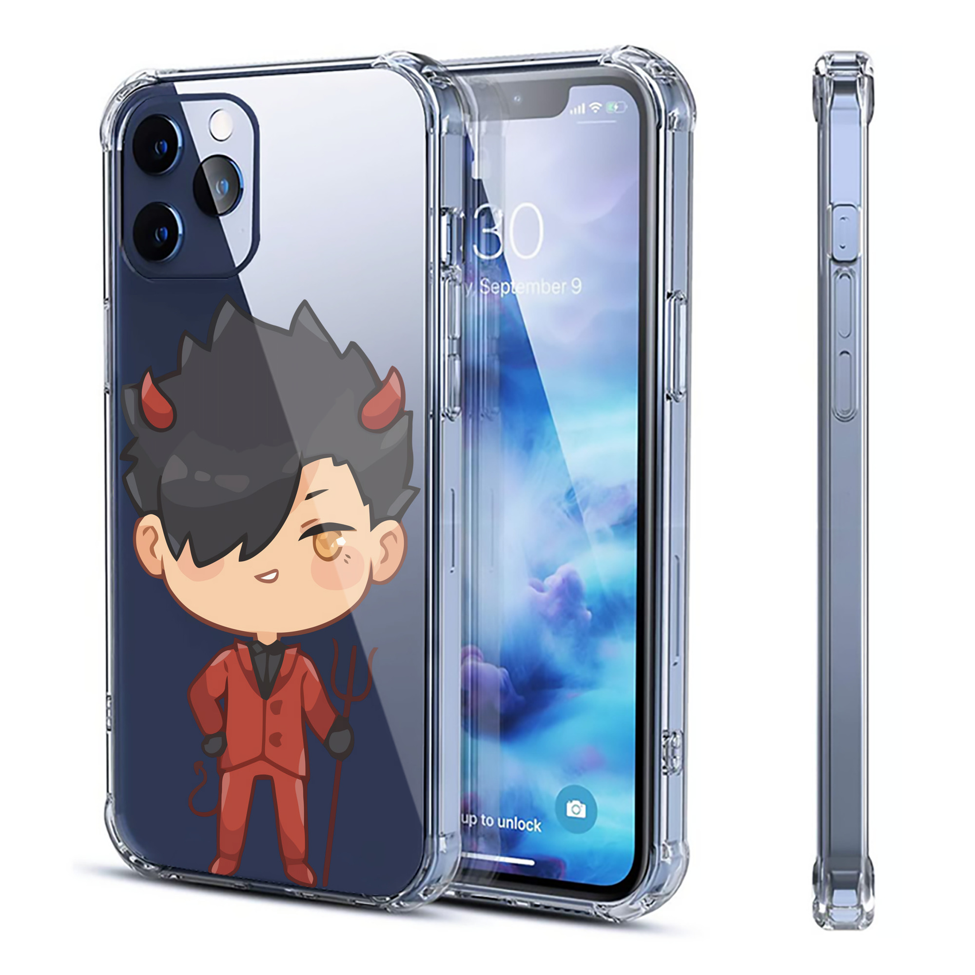 ハイキュー!! Haikyu!! 【iPhone 12シリーズ対応】透明スマホケース（クリアソフトケース）
